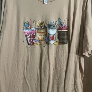 Coffee Teacher Shirt 2X